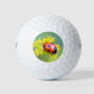 lady on top golf balls