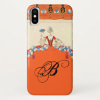 LADY ORANGE FASHION COSTUME DESIGNER MONOGRAM