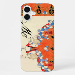 LADY ORANGE FASHION COSTUME DESIGNER MONOGRAM iPhone CASE
