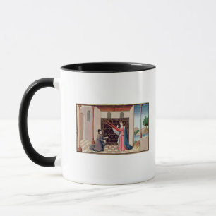 Lady Philosophy offers to Boethius wings Mug