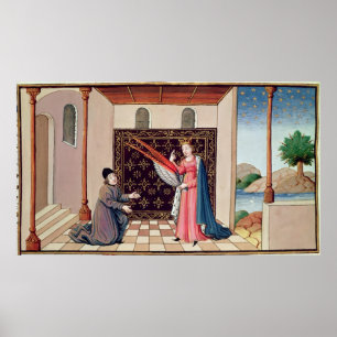 Lady Philosophy offers to Boethius  wings Poster