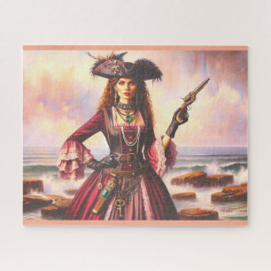 Lady Pirate Admiral Anne's Oceanic Odyssey Jigsaw Puzzle