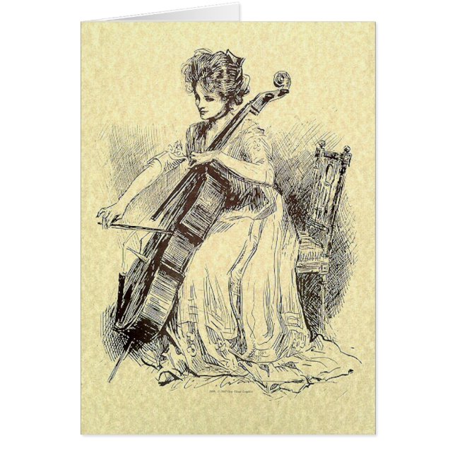Lady Playing Cello (Front)