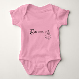 Lady Poops a Lot Baby Bodysuit