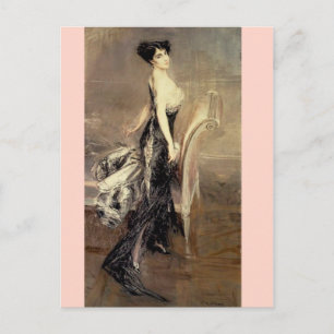 Lady Portrait - Boldini Postcard