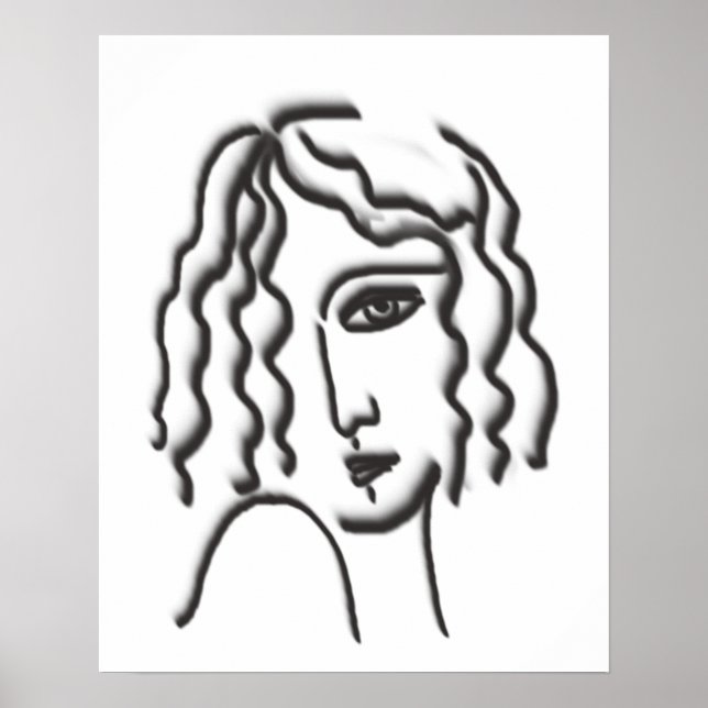 Lady portrait poster (Front)