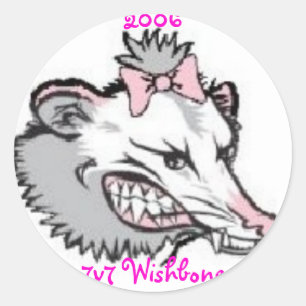 Lady Possum, 2006 7v7 Wishbone Tournament Classic Round Sticker