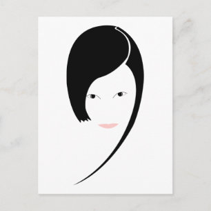 lady postcard