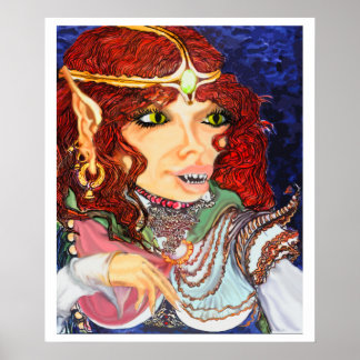 Lady Purrcyla Purrkins Poster