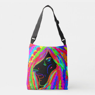 Lady Rainbow and Confetti Tree Crossbody Bag