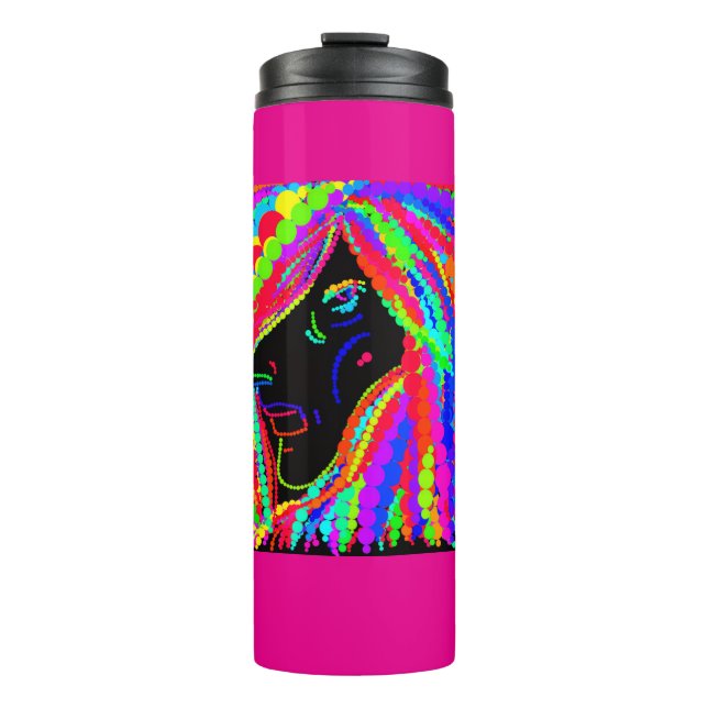 Lady Rainbow Thermal Tumbler (Front)