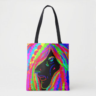 Lady Rainbow Tote Bag