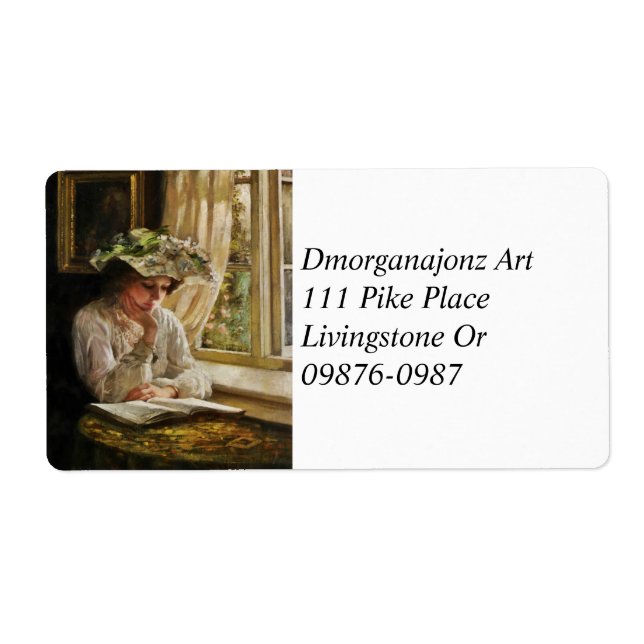 Lady Reading by a Window (Front)