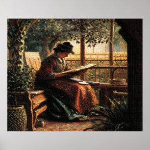 Lady Reading  Poster
