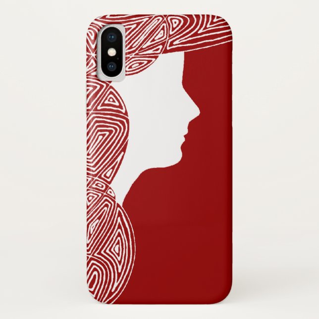 Lady Red Case-Mate iPhone Case (Back)