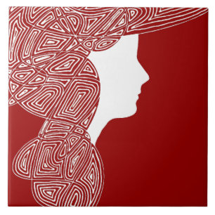 Lady Red Ceramic Tile