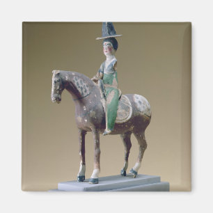 Lady rider, Astana, 7th century (stucco) Magnet