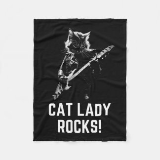 Lady Rocks! Guitar Ladies Madam President Kamala H Fleece Blanket