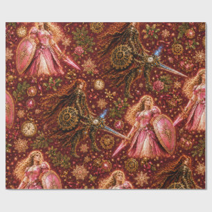Lady Rosaline & The Clocktower Princess Christmas Wrapping Paper