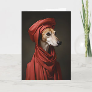 Lady Saluki Dog Card