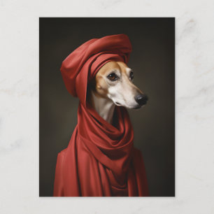Lady Saluki Dog Postcard