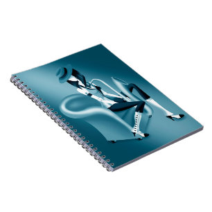 Lady Saxophonist - Jazz-Inspired Notebook
