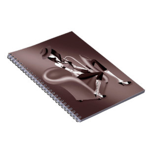 Lady Saxophonist - Jazz-Inspired Notebook
