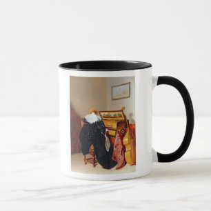 Lady seated by a Virginal Mug
