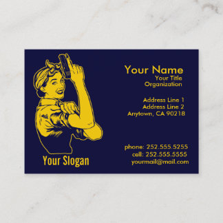 Lady Shooter  Business Cards