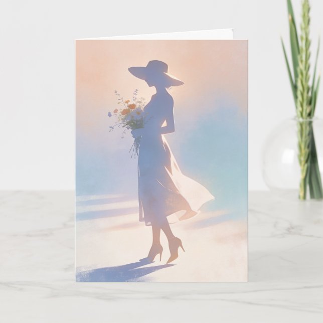 "Lady Silhouette" Card (Front)