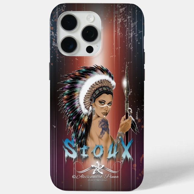 Lady Sioux Case-Mate iPhone Case (Back)