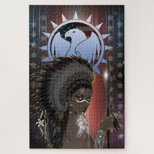 Lady Sioux Jigsaw Puzzle
