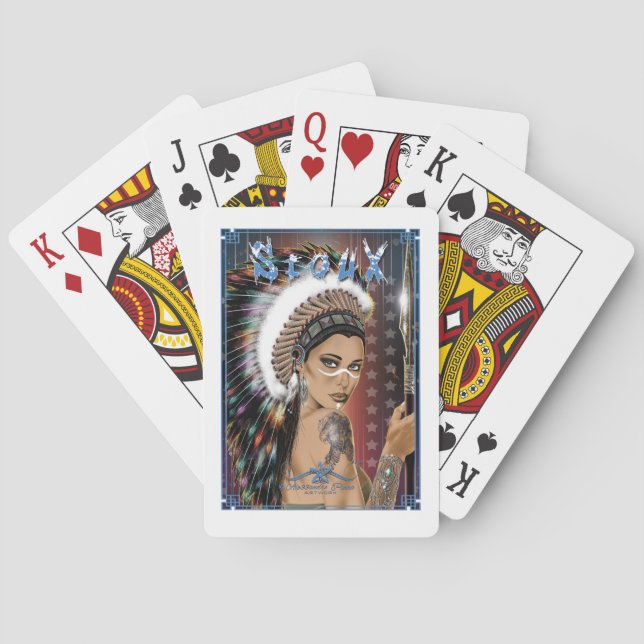 Lady Sioux Playing Cards (Back)