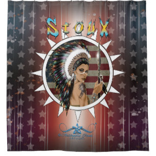 Lady Sioux Shower Curtain