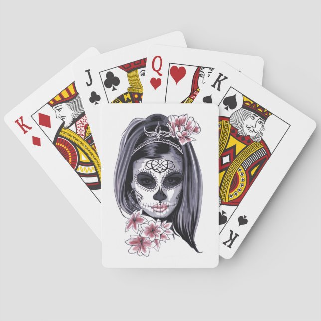 Lady Skull Playing Cards (Back)