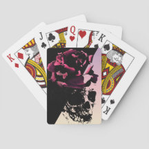 Lady Skull Playing Cards