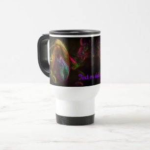Lady Slipper Flower Art Personalised  Travel Mug