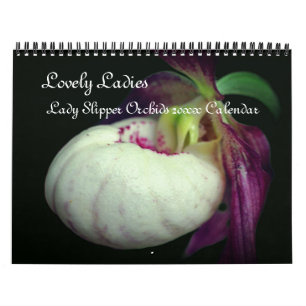 Lady Slipper Orchid Flowers Calendar