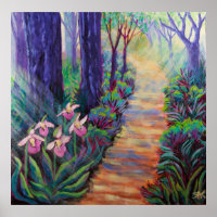 Lady Slippers on the Path