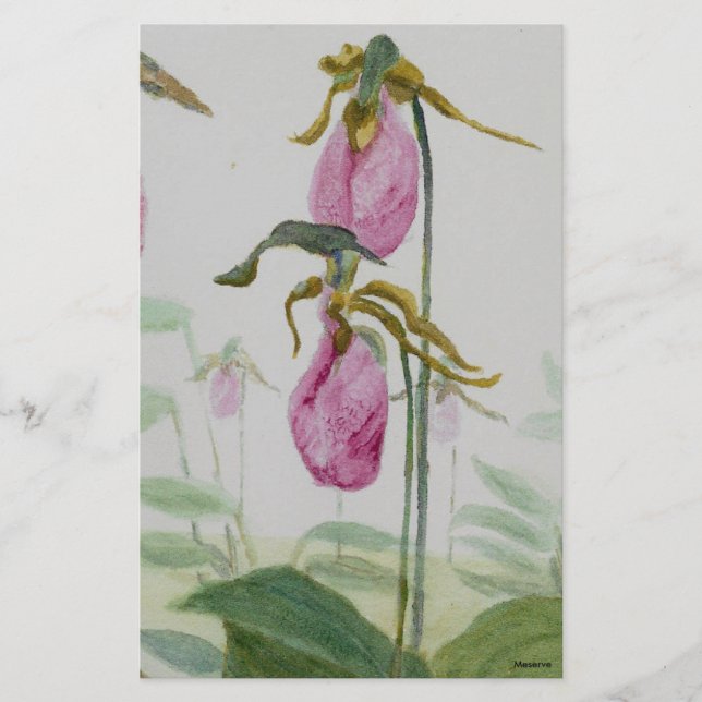 Lady Slippers Stationery (Front)