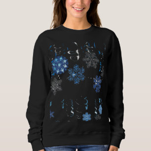 Lady  Snow Flake Sweatshirt
