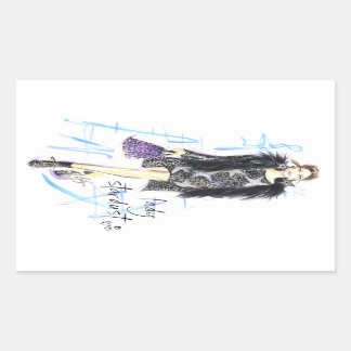 Lady Stardust Rectangular Sticker