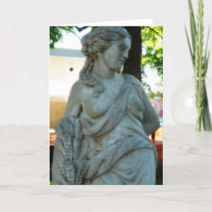 Lady Statue in the Park Card