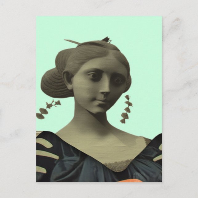 Lady Statue Postcard (Front)