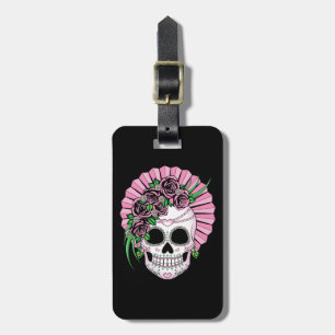 Lady Sugar Skull Luggage Tag