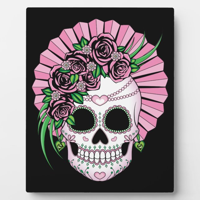 Lady Sugar Skull Plaque (Front)
