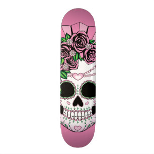 Lady Sugar Skull Skateboard