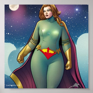 Lady Superhero Poster