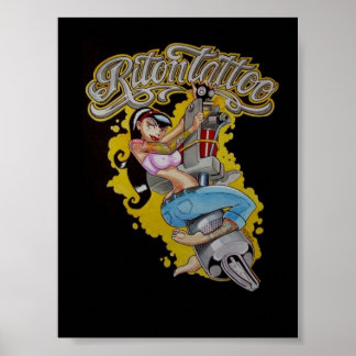 lady tattoo poster
