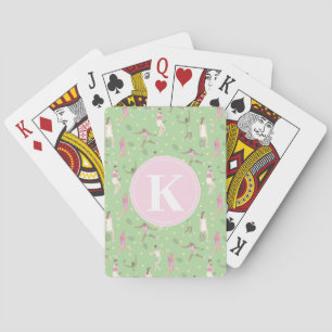 Lady Tennis Players Personalised Playing Cards